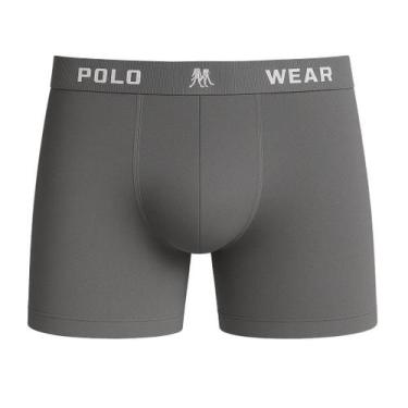 Imagem de Cueca Polo Wear 016pwb21010so Boxer Basic, Cinza, Chumbo, GG