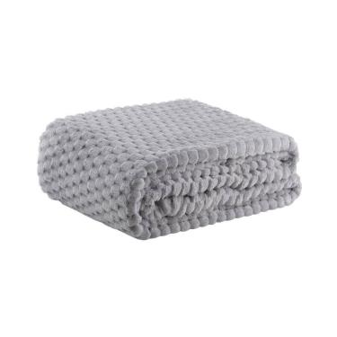 Imagem de Cobertor Blanket Zurich Toque De Seda - Kacyumara - Prata - Casal