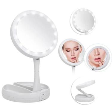 Imagem de Espelho Articulado Iluminado Dupla Face Led Perfeito
