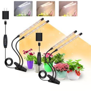 Imagem de Clipe de 4 cabeças Plant Lights GROWSTAR Full Spectrum de 20 W (pacote
