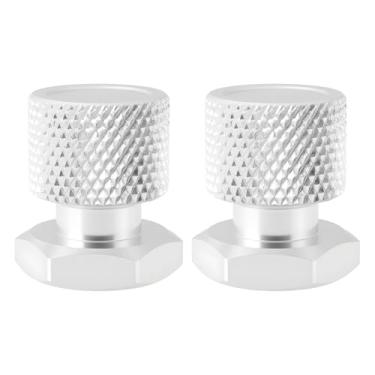 Imagem de Briny River 2 peças de parafusos de assento porcas de montagem 1/10.2 cm-20 compatíveis com Harleys Davidson