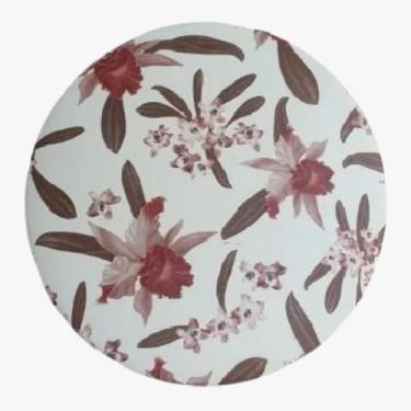 Imagem de Banqueta Alta Dobrável Com Assento Estofado - Moveraço, orquidea verme