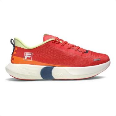 Imagem de Tênis Fila Kr7 Pro Speed Tech Masculino, 41, Vermelho, Laranja