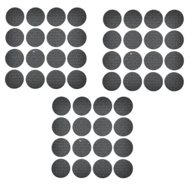 Imagem de Kit com 48 Unidades Protetores de EVA Autoadesivos Redondos Pretos – Antiderrapante e Anti-risco para Móveis, Paredes, Portas e Piso