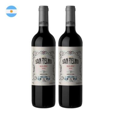 Imagem de Kit 2 Vinhos San Telmo Malbec Tinto Argentina 750ml