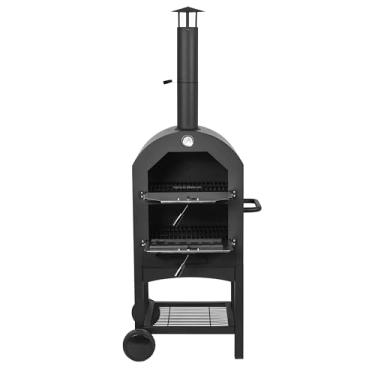 Imagem de Forno de Pizza à Lenha Portátil com Capa e Acessórios – Ideal para Pizzas Artesanais