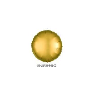 Imagem de BALÃO FOSCO BOLA - DOURADO - 18" - 45 CM - 1 unidade. - BR Festas