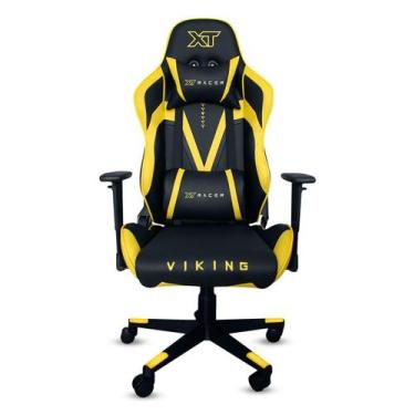 Imagem de Cadeira Gamer Xt Racer Viking Series XTR011 Preto E Amarelo, Preto e A