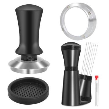 Imagem de Kit de acessórios para café expresso Reoszeank 51 mm com tamper, ferra