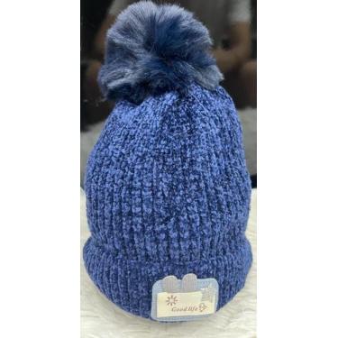 Imagem de Touca Gorro Infantil de Frio inverno Forrada Pompom menino menina(6mes