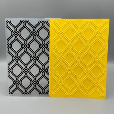 Imagem de Pasta em relevo de plástico 3D, padrão retrô, textura A6, tamanho A6, para fazer cartões, faça você mesmo, scrapbooking, papel, artesanato, artesanato, scrapbook, artes, decoração