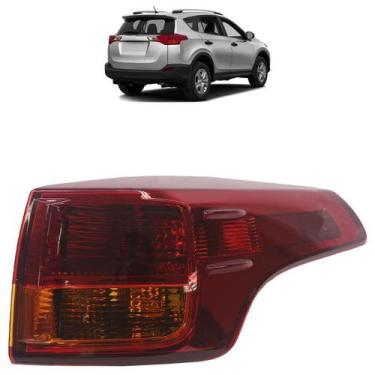 Imagem de Lanterna Traseira Rav4 2013 2014 2015 2016 2017 Lente Lisa Acrílico Ca