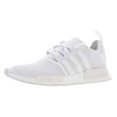 Imagem de adidas Originals Tênis masculino NMD_R1 Legacy, Branco nuvem/branco nuvem/branco nuvem, 38