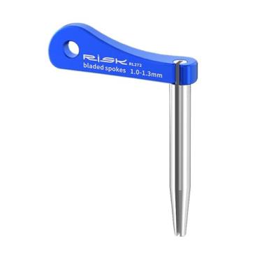 Imagem de predolo Chave de Raio de Bicicleta, Ferramenta de Reparo, Equipamento Compacto E Resistente, Liga de Alumínio E aço, Suporte de Raio de Bicicleta Eficiente Pa, Serve de 1 Mm a 1.3