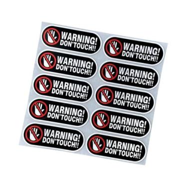 Imagem de Adesivos Reflexivos De Aviso 'Não Toque' Para Motocicletas, Scooters, 