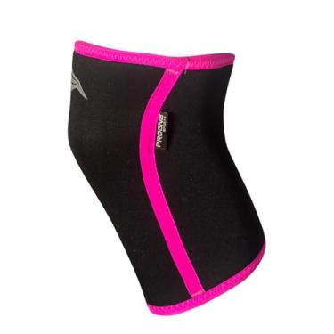 Imagem de Protetor de Joelho Joelheira Neoprene 7mm - Crossfit Treino Pesado - Preto/Rosa - P