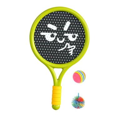 Imagem de Colaxi Conjunto de raquete e bolas infláveis ​​para atividades em família, jogo esportivo, brinquedos ao ar livre para parque, crianças e adultos, gramado, Verde