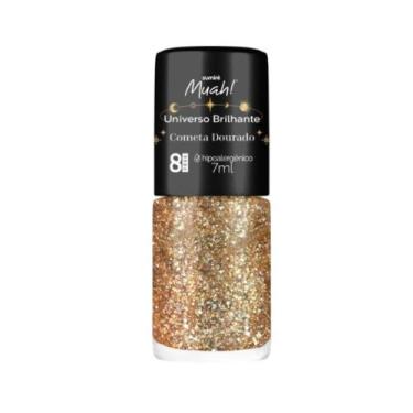 Imagem de Esmalte Muah! Universo Brilhante Comete Dourado