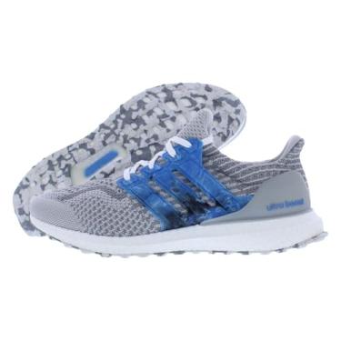 Imagem de adidas Ultraboost DNA Tênis de corrida masculino, Cinza claro/azul pulsante/preto verdadeiro, 37