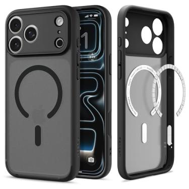 Imagem de Capa Spigen para iPhone 17 Pro, Ultra Híbrida [MagFit] Projetada para Apple iPhone 17 Pro - Preto Frost