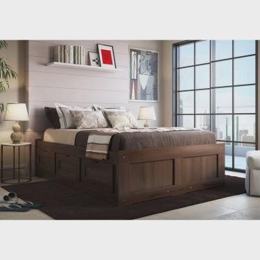 Imagem de Cama Casal 6 Gavetas Dreams Madeira Maciça