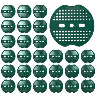 Imagem de arricraft 210 peças de gaxetas de grampo de paisagem de jardim, gaxetas de grampos de plástico verde para paisagem, grampeadores, almofada de arruela, alfinetes, ferramentas de jardinagem para tecido