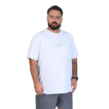 Imagem de Cobra D'Agua, Camiseta Dif Performance Active Flex, Dry Fit, UV50+, Plus Size, Branca, G3 (5G)