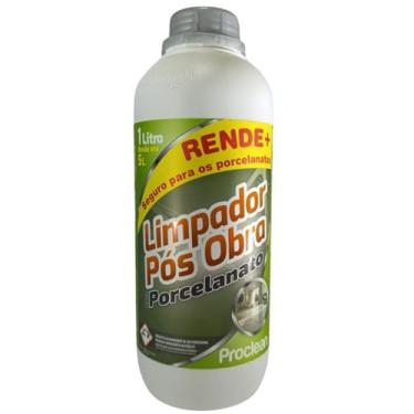 Imagem de Limpador Pós Obra Proclean para Porcelanato, Limpa Piso Limpa Vaso Sanitatio 1 Litro