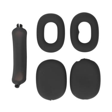 Imagem de aqxreight Caixa de Fone de Ouvido Com Tampa da Almofada para Ouvido e Concha Dura EVA Portátil para Viagens e Acessórios (Preto)