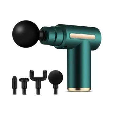 Imagem de Massageador Muscular Eletrico Profissional Pistola – Alívio da Dor, Relaxamento, Liberação Miofascial, 4 Ponteiras, Portátil e Silencioso. (cores aleatorias)