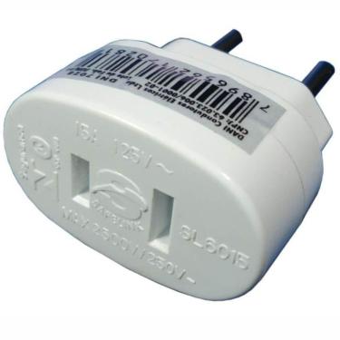 Imagem de Adaptador Universal 2p Chato Para Redondo - 7028 - Key West Adaptador Univ.2pinos Chato P-red.key We 7028 .