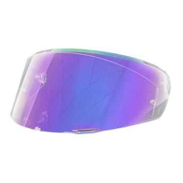 Imagem de ZQIYDYP Novas substituições de viseira de capacete K3, proteção UV, viseira de para-brisa compatível com capacetes AGV K3 DOT (E2206), modelo 2023 (Revo Clear Purple)