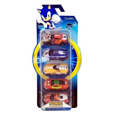 Imagem de Kit 5 Mini Carros Sonic Candide, Unica