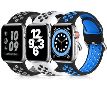 Imagem de Pulseira de relógio Lerobo Soft Silicone Sport Bracelete Apple Watch 4