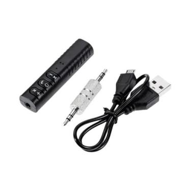 Imagem de Adaptador Receptor Transmissor Bluetooth 5.0 Com Conector De 3.5mm Par