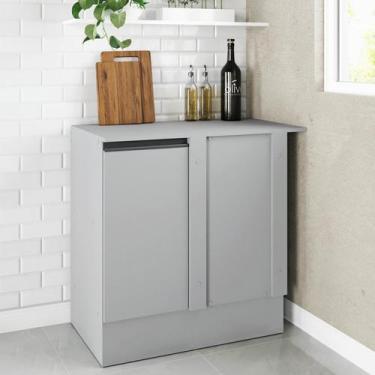 Imagem de Balcão de Canto Reto 90cm com Tampo Nara CabeCasa MadeiraOriginals - C