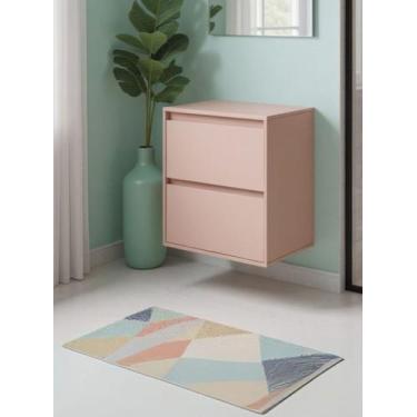 Imagem de Gabinete para Banheiro 60cm Mdf Rosa Dubai - On Móveis