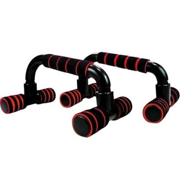 Imagem de Paralelas Apoio De Chão Flexão Calistenia Treino Em Casa (Vermelho)