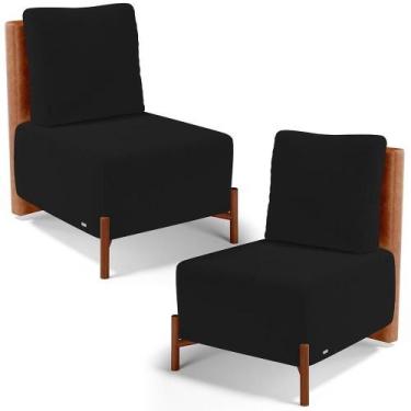 Imagem de Kit 02 Poltronas Decorativas Sala De Estar Living Hungria L02 material