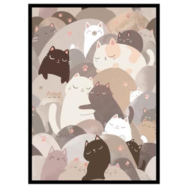 Imagem de (Pastel Cats) - 100ct Matte Textured TCG/MTG Card Art Sleeves