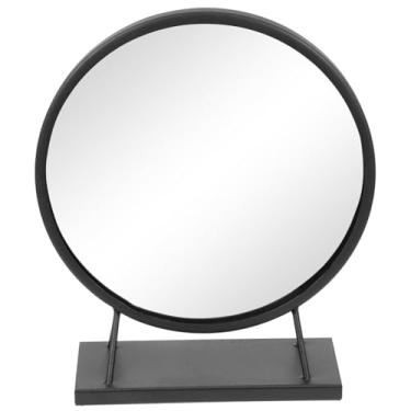 Imagem de TLTDSMY Espelho de mesa para penteadeira de mesa dupla face espelho de maquiagem cômoda decoração espelho de mão espelho de maquiagem vintage espelho de vaidade espelho redondo espelho de vidro