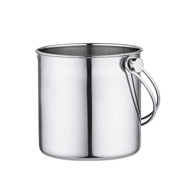 Imagem de FTOQWZXV Balde de gelo de aço inoxidável balde de gelo bar filtro coquetel balde de cerveja com alça restaurante balde de champanhe balde de bebida doméstico bebidas refrigerador/balde de cerveja