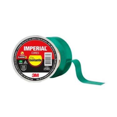 Imagem de Fita Isolante Imperial Cores 18 mm x 20 m - 3m, Verde