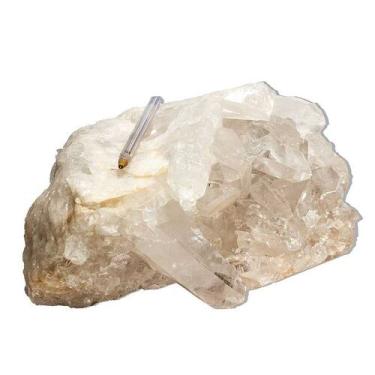 Imagem de Drusa de Cristal Quartzo Natural - Aglomerado de Pontas Naturais - 5,5