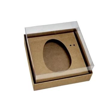 Imagem de Caixa Ovo de Colher - Branco ou Kraft - Vários Tamanhos para Ovos Arte