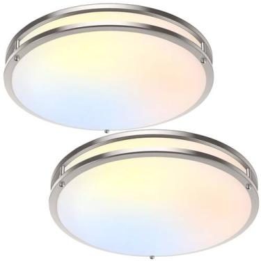 Imagem de Luminária de teto LED embutida TOBUSA 16" 50W 120V regulável