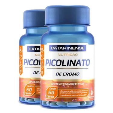 Imagem de Kit 2 Picolinato De Cromo Catarinense Pharma 60 Cápsulas