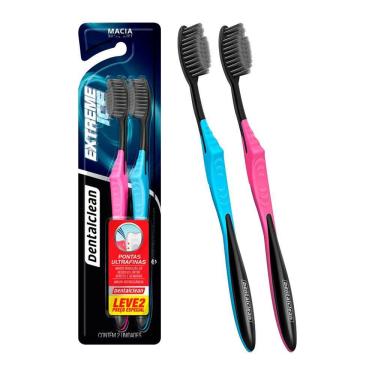 Imagem de Pack 2 Escovas De Dente Macia Suave Extreme Ice Ultrafina Dentais Dentalclean