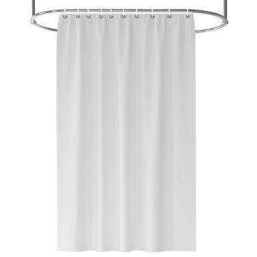 Imagem de 5 Cortinas De Box Reforçada Para Hotel, Pousada Pvc Branca