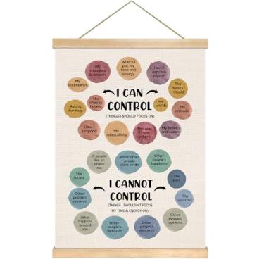 Imagem de You found a duck Tabela de bateria de verificação de humor de saúde mental, arte de parede em tela para sala de aconselhamento, sala de aula escolar, 35,5 x 47 cm (colorido - I Can02)